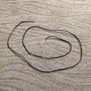 Long wrap-around choker necklace